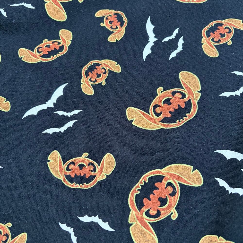 Disney Lilo and Stitch women’s Halloween black sweatshirt. Size S. Pumpkins. - Picture 2 of 6